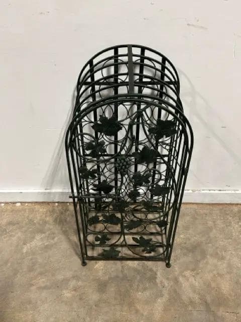 Freestanding Floor Arch Top Metal Wine Rack - Thumbnail 2