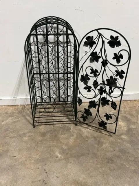 Freestanding Floor Arch Top Metal Wine Rack - Thumbnail 3