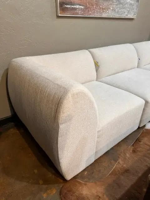 *NEW* Bassett Clyde Cream 5-Piece Modular Sectional - Thumbnail 4