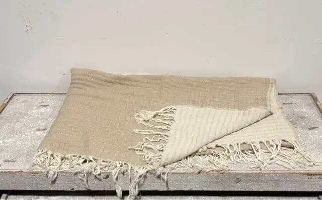 *NEW* Briar Beige 100% Cotton Throw