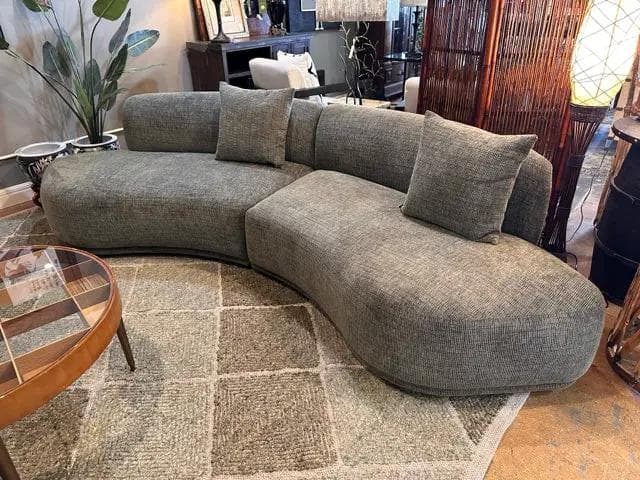 *NEW* Domkapa Green Olivia Modular Curved 2-Piece Sofa