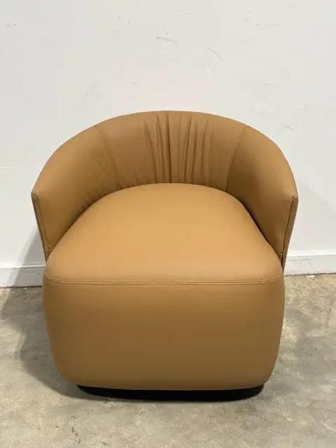 *NEW* Domkapa Tan Leather Alice Swivel Chair