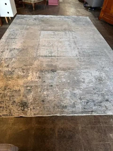 Surya Brunswick Area Rug In Blue, Grey, And White