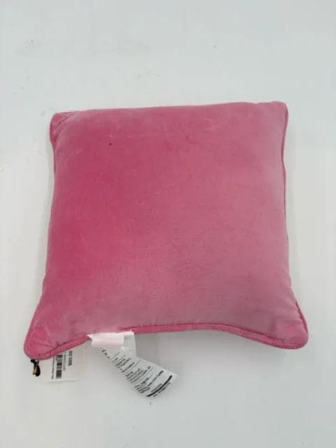 Visually Rich Blush Textured Velvet Pillow