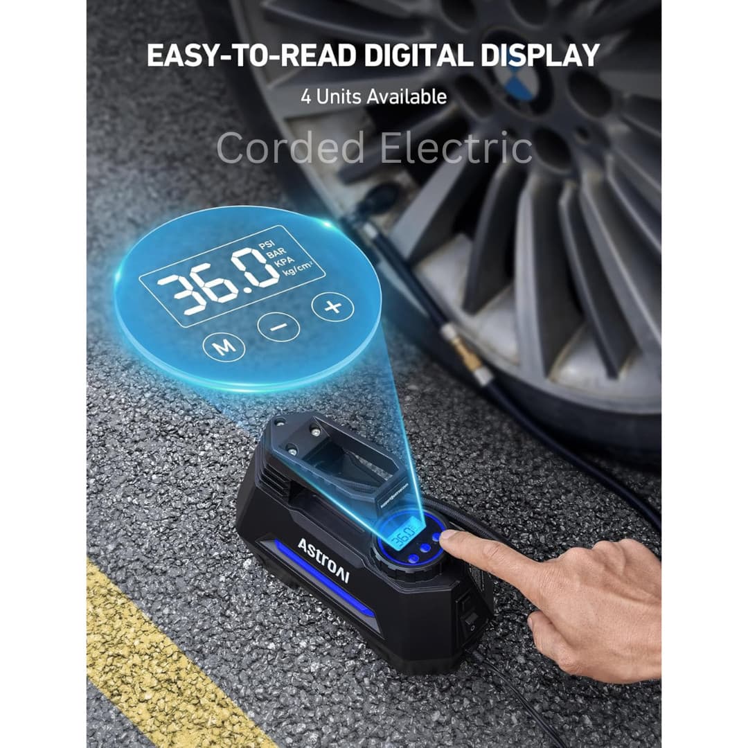 AstroAI Portable Car Air Pump CZK-3631 - Thumbnail 7