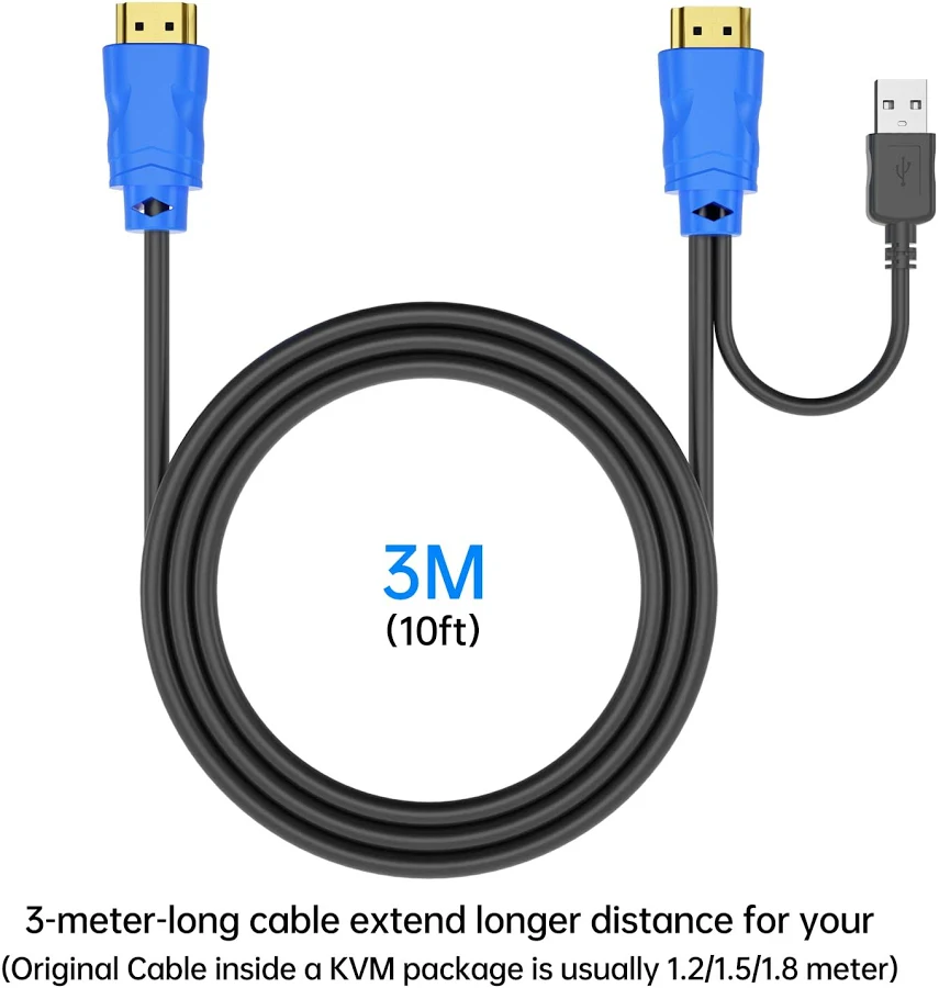 High Speed HDMI Cable with USB Connectors - Thumbnail 6