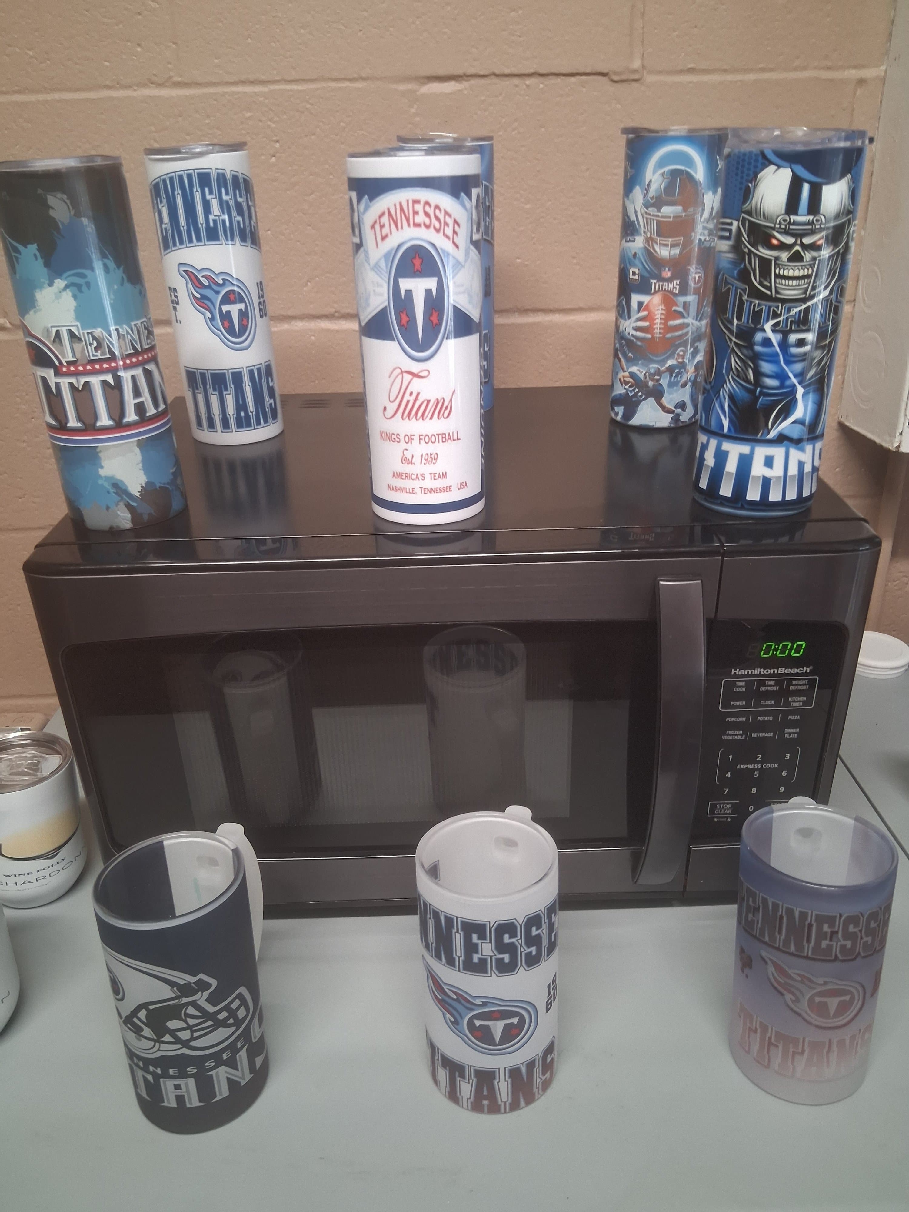 Tennessee Titans Tumbler Set NFL Team Logo Design