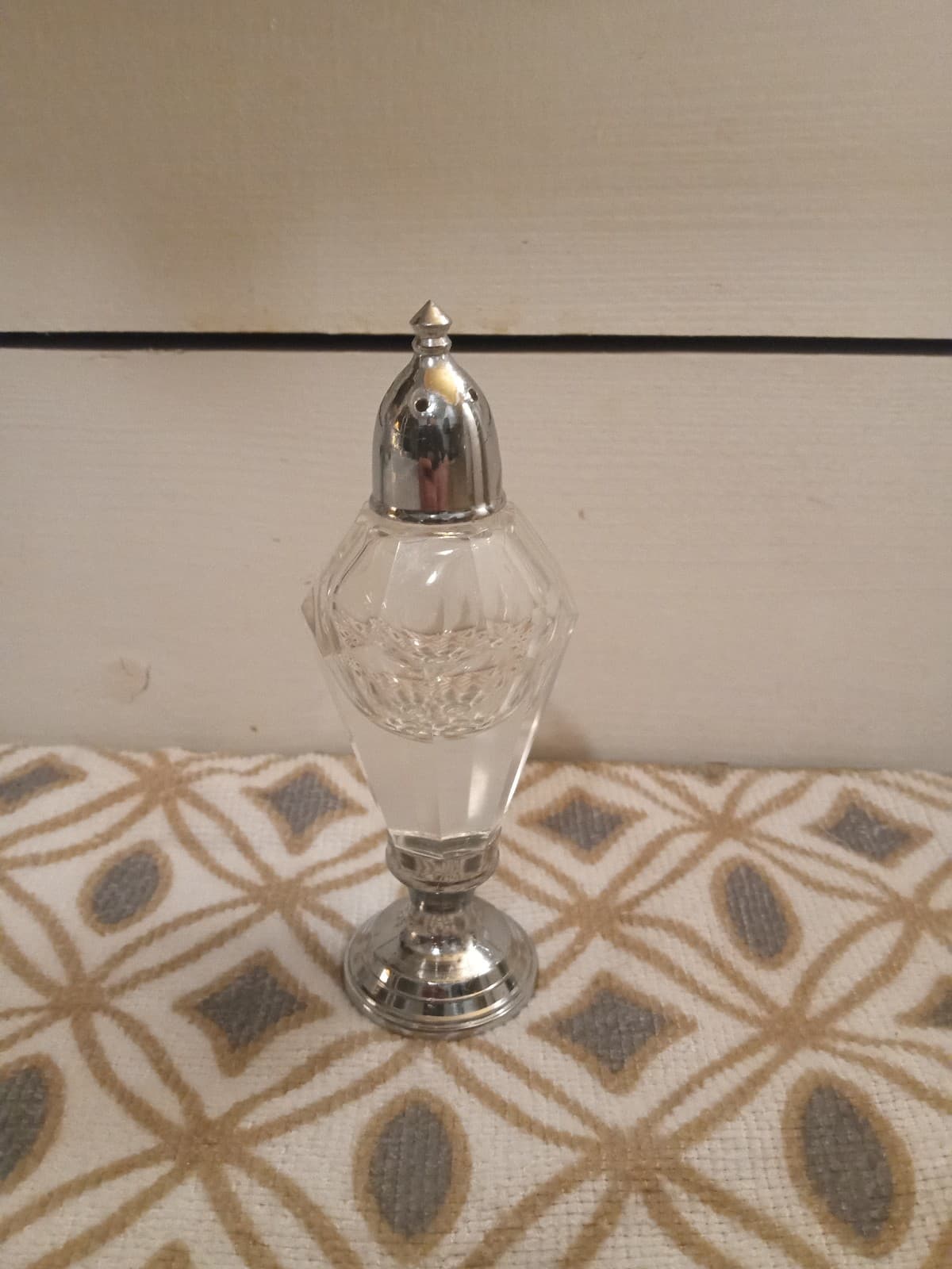 Vintage Glass Salt or Pepper Shaker