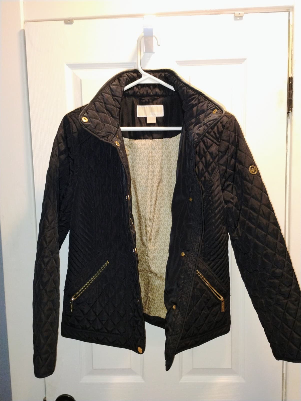 Michael Kors Black Quilted Puffer Jacket SMALL