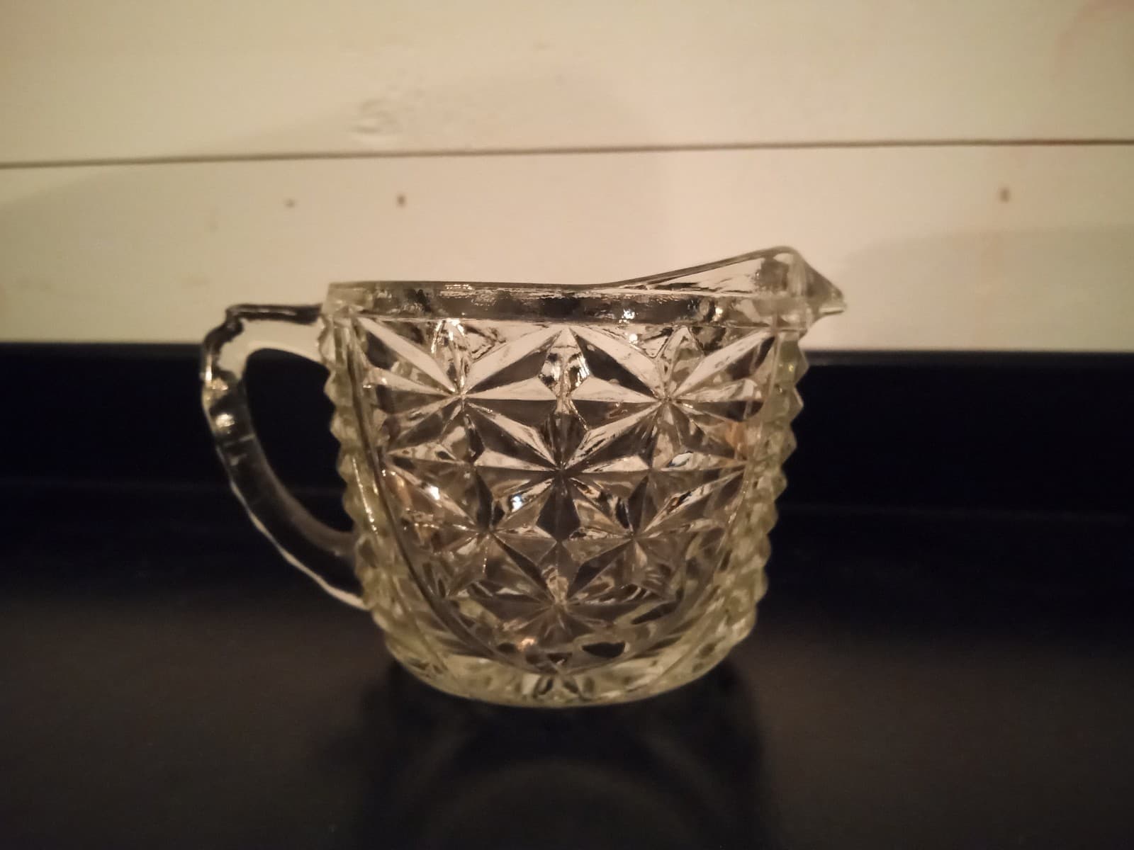 Anchor Hocking Stars and Bars Creamer Cup - Thumbnail 2