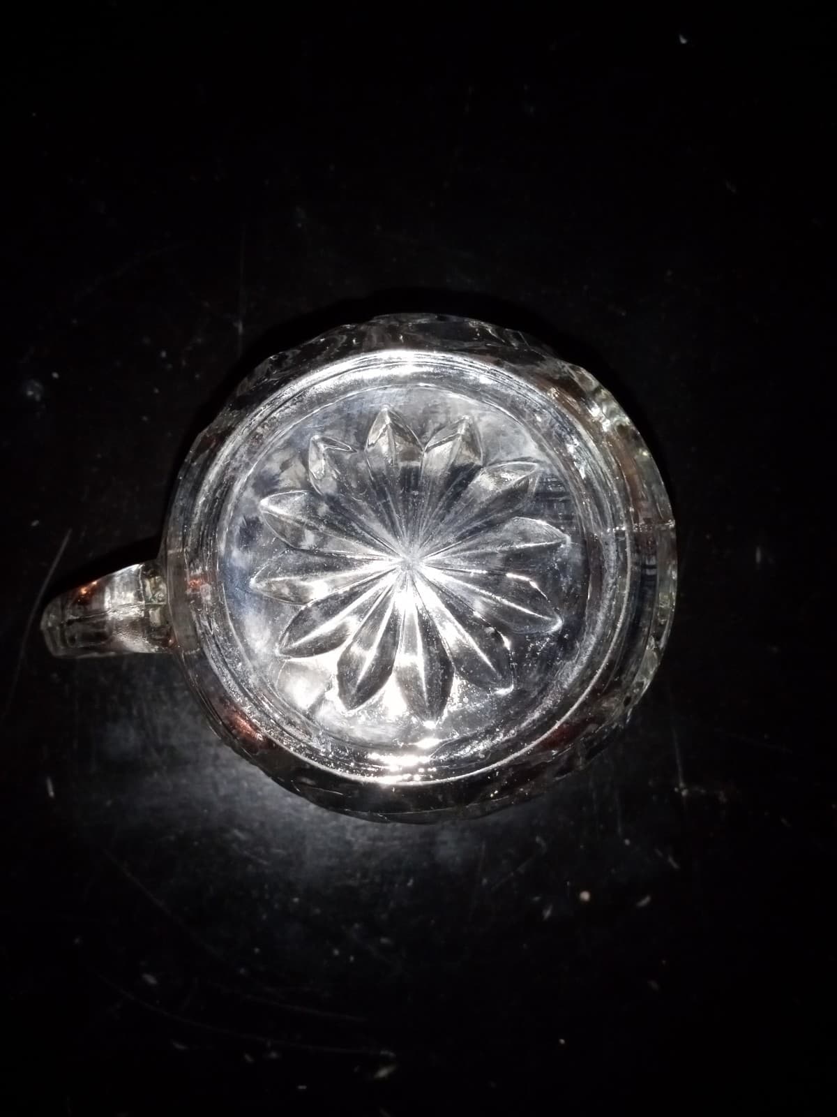 Anchor Hocking Stars and Bars Creamer Cup - Thumbnail 4