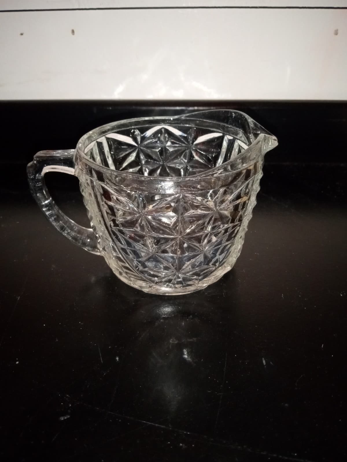 Anchor Hocking Stars and Bars Creamer Cup