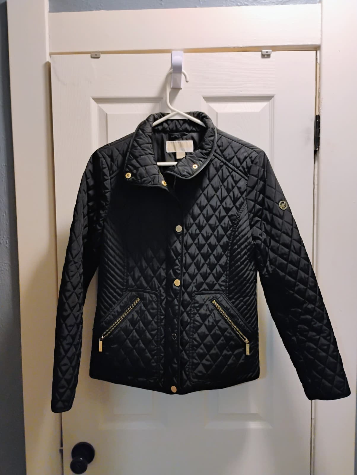 Michael Kors Black Quilted Puffer Jacket SMALL - Thumbnail 2