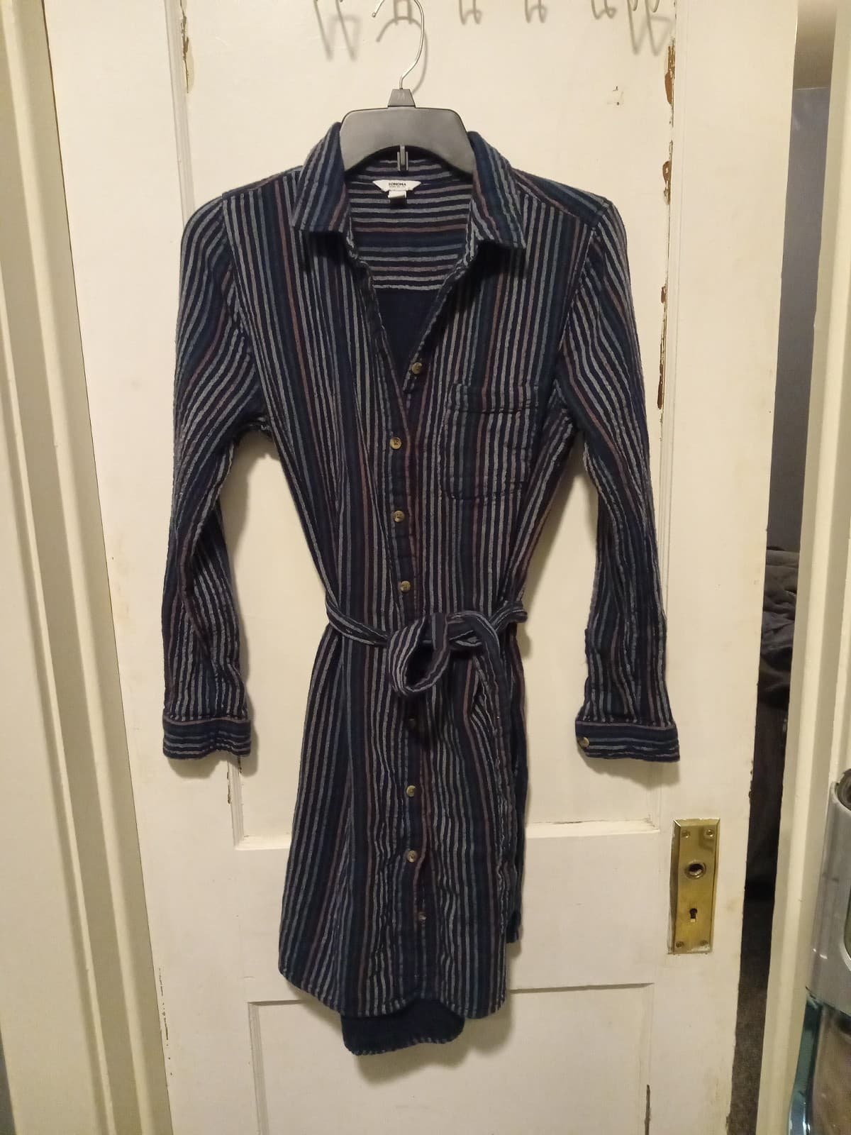 Sonoma Button-Up Shirt Dress Medium