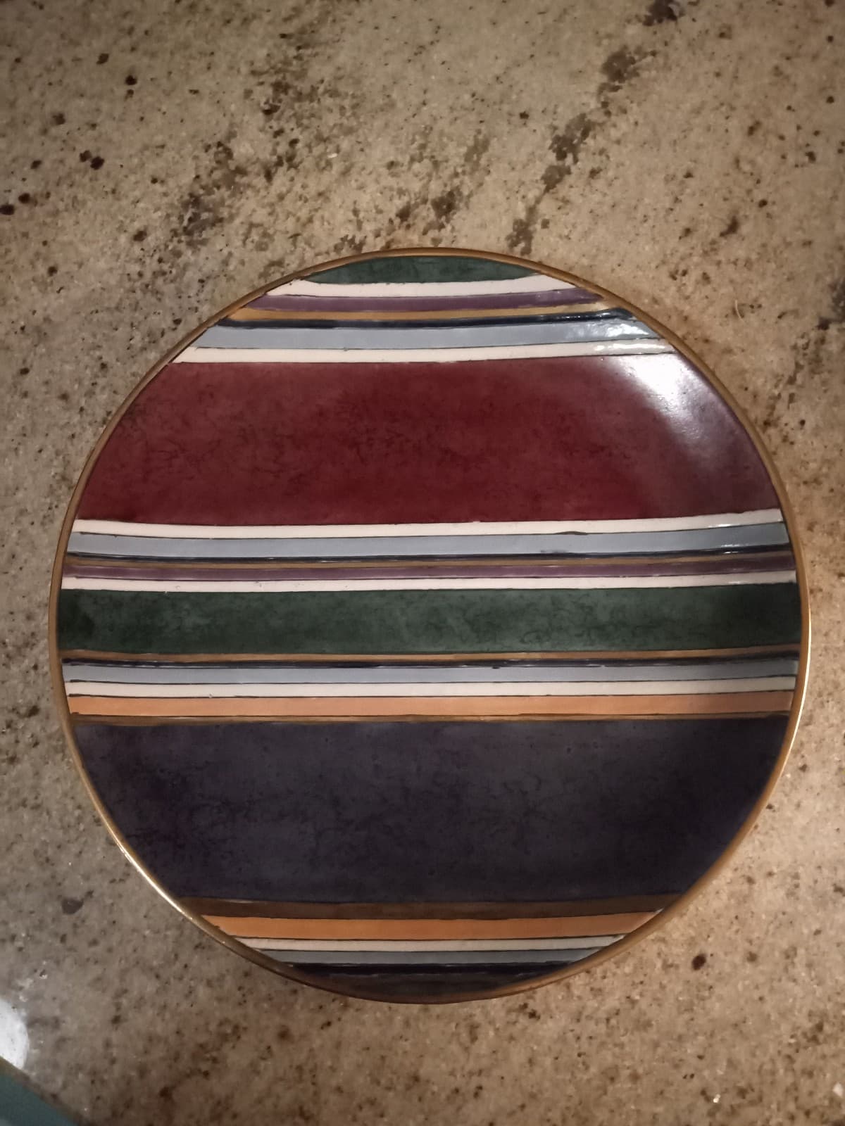 Striped Decorative Plate