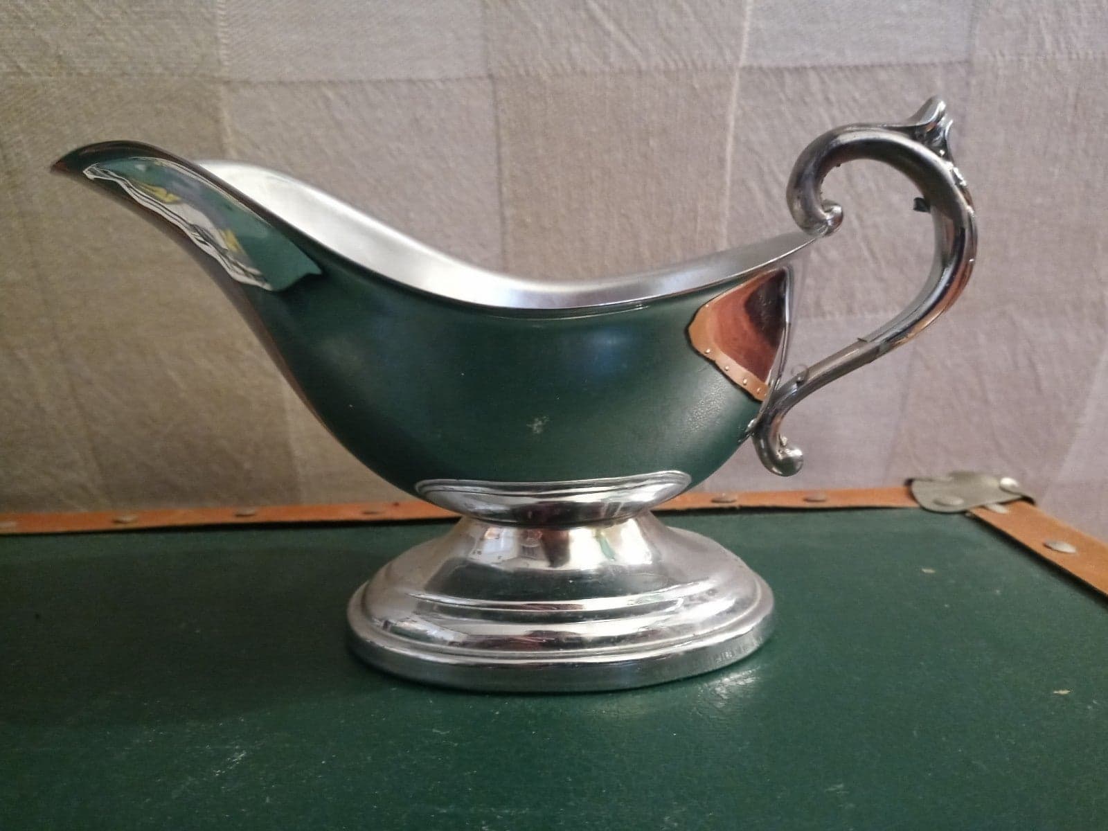 Vintage Silver Plated Gravy Boat - Thumbnail 5