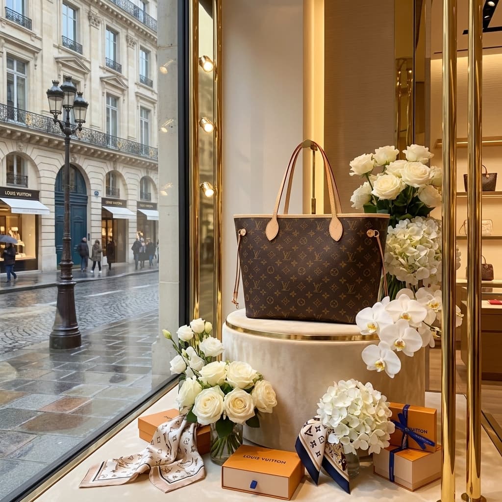 Louis Vuitton Monogram Neverfull Tote Bag