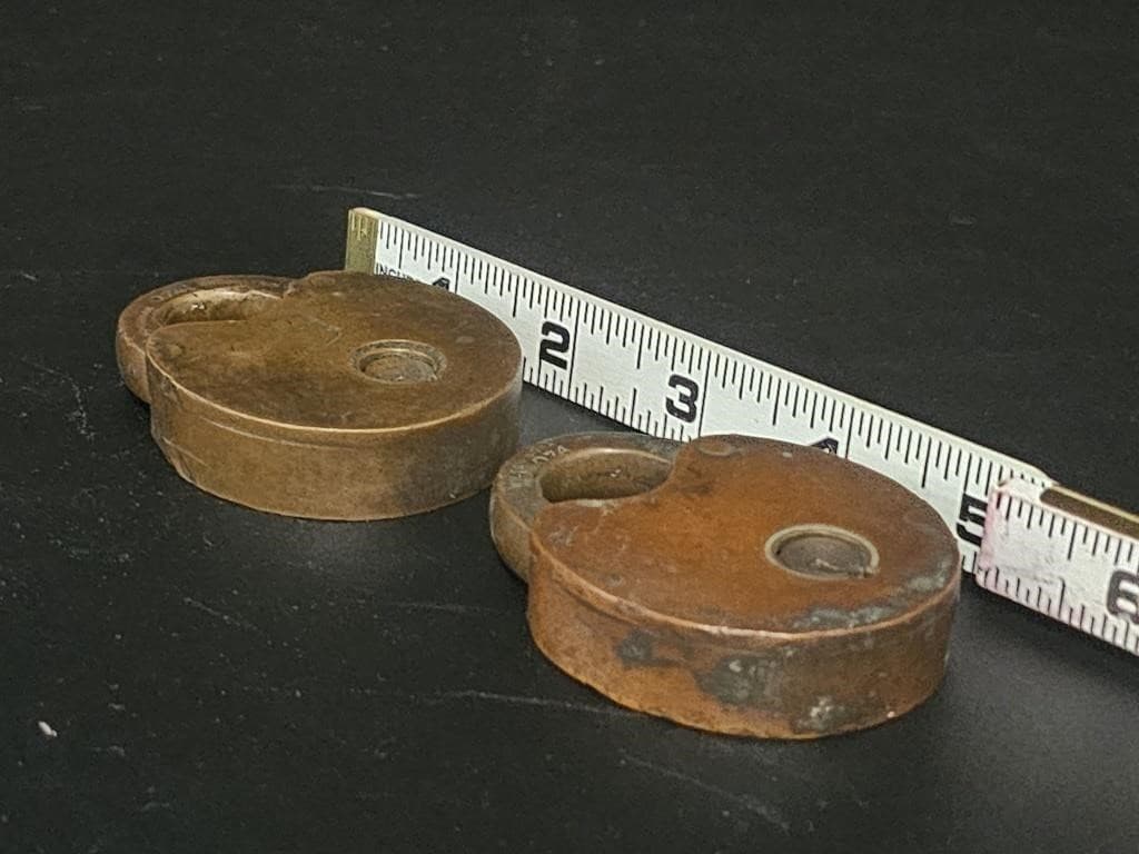 074 Bohannon Brass Padlock, NO KEY - Thumbnail 3