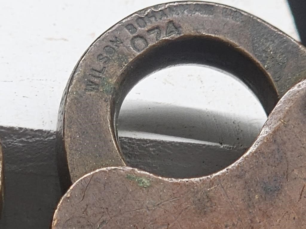 074 Bohannon Brass Padlock, NO KEY - Thumbnail 5