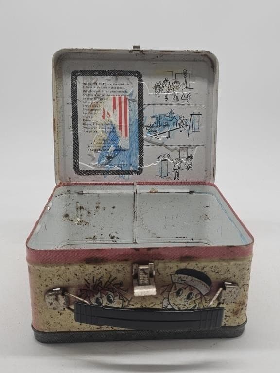 Vintage Aladdin 1973 Raggedy Ann and Andy Lunchbox No Thermos Lunch Box - Thumbnail 4