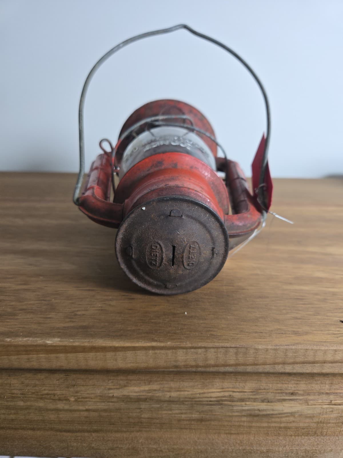 Vintage Dietz No. 50 Red Kerosene Hurricane Lantern- FREE SHIPPING! - Thumbnail 8