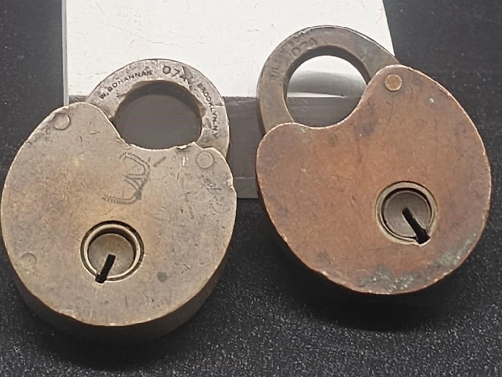 074 Bohannon Brass Padlock, NO KEY - Thumbnail 7