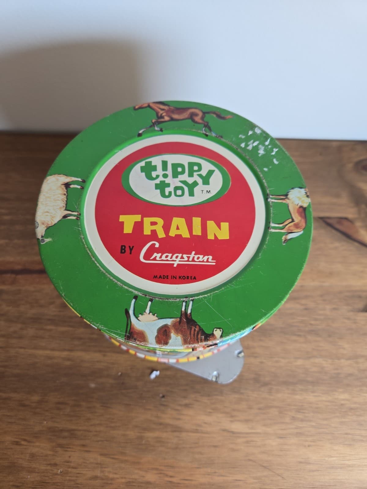 Tippy Toy Train - Vintage Tin Kid’s Toy - Made In Japan For Parts Or Restore - Thumbnail 2