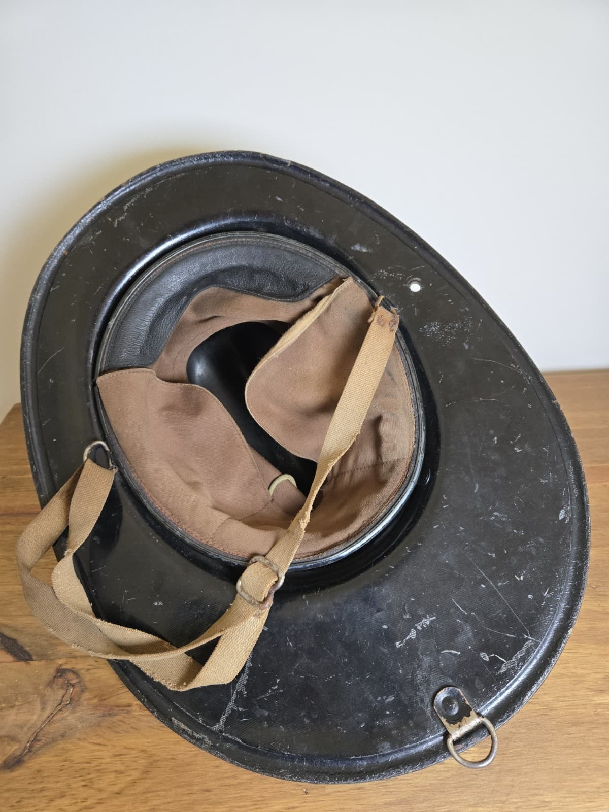 Vintage Black Cairns FIRE HELMET - Thumbnail 3