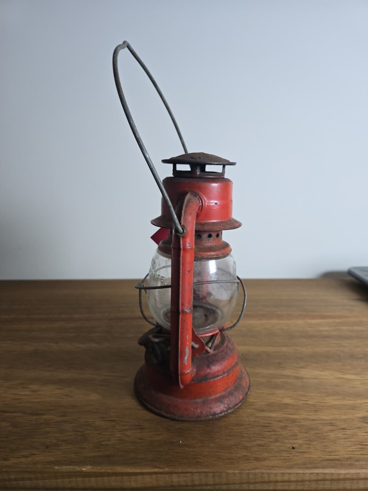 Vintage Dietz No. 50 Red Kerosene Hurricane Lantern- FREE SHIPPING! - Thumbnail 2
