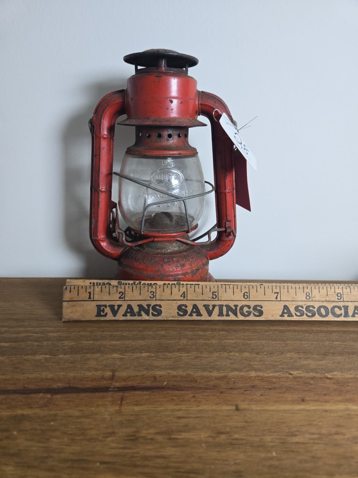 Vintage Dietz No. 50 Red Kerosene Hurricane Lantern- FREE SHIPPING! - Thumbnail 10