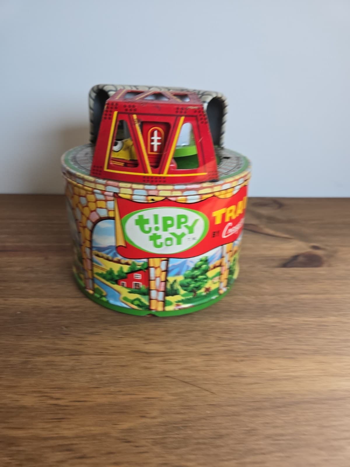 Tippy Toy Train - Vintage Tin Kid’s Toy - Made In Japan For Parts Or Restore