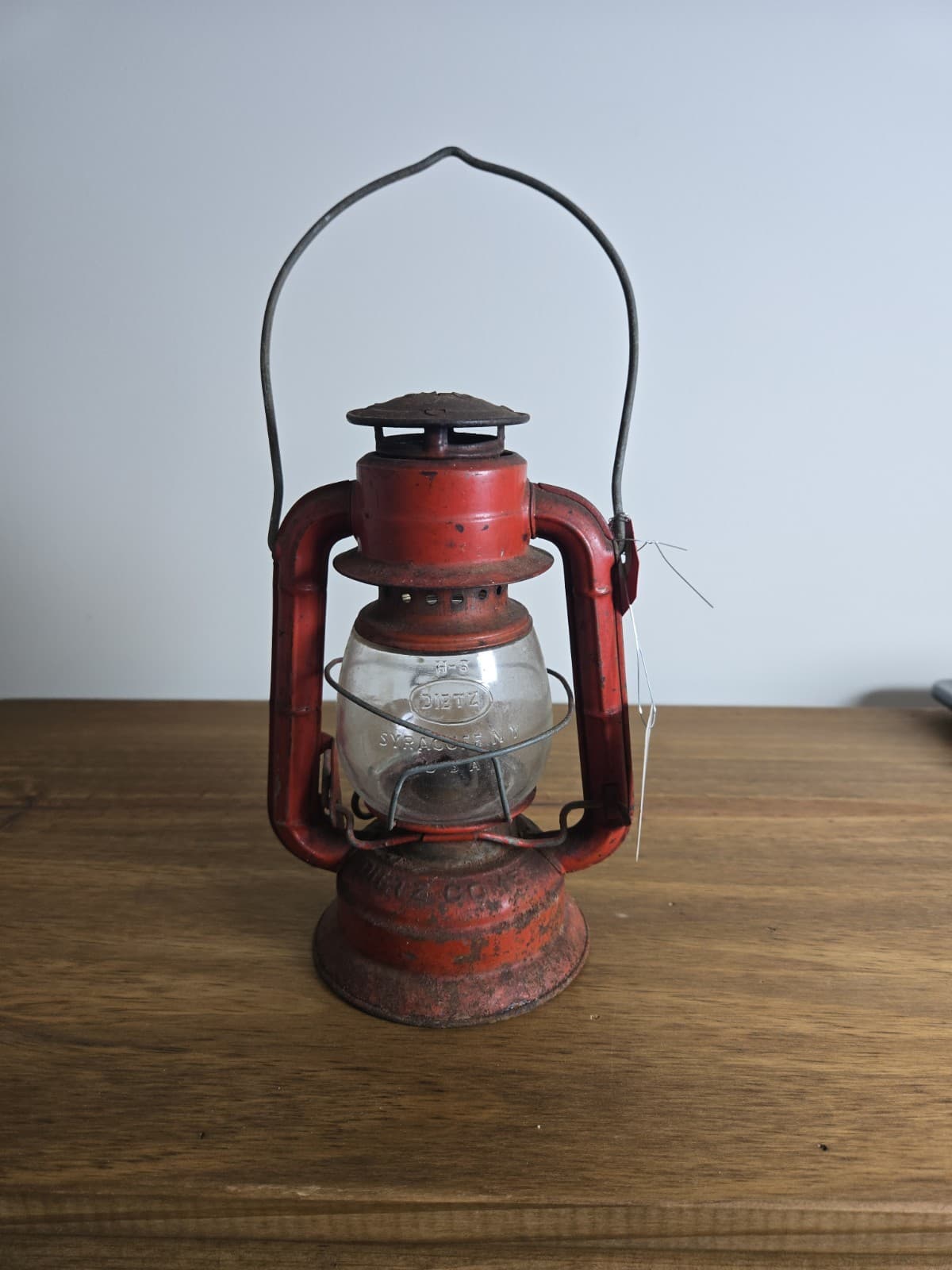 Vintage Dietz No. 50 Red Kerosene Hurricane Lantern- FREE SHIPPING!