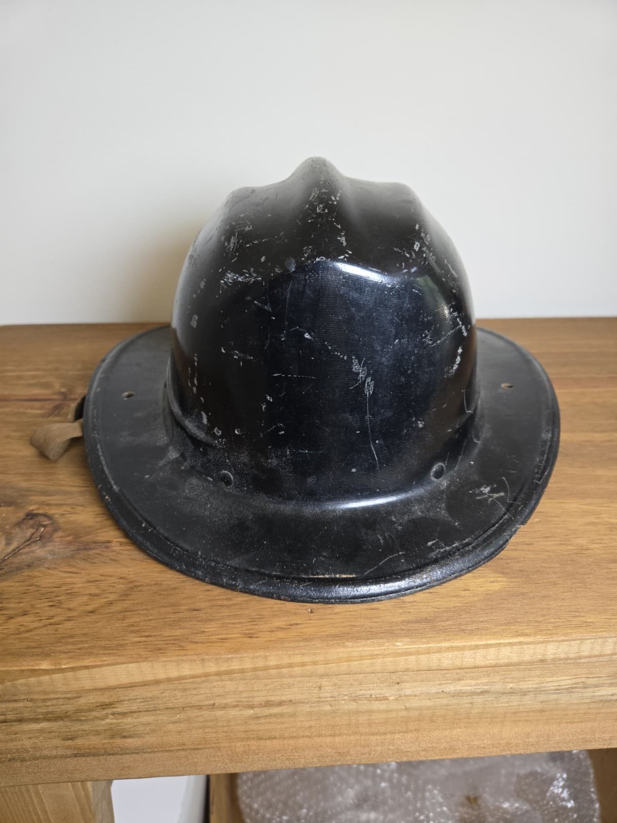 Vintage Black Cairns FIRE HELMET - Thumbnail 2