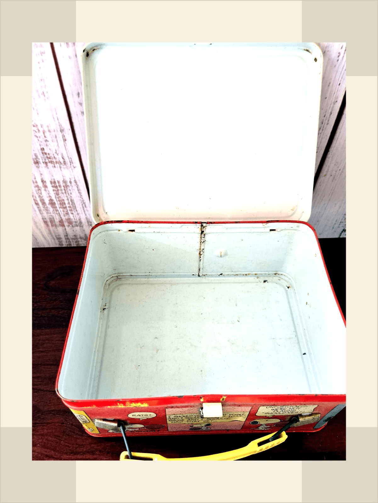 VINTAGE 1973 CHARLIE BROWN PEANUTS BY SCHULZ METAL LUNCHBOX NO THERMOS - Thumbnail 2