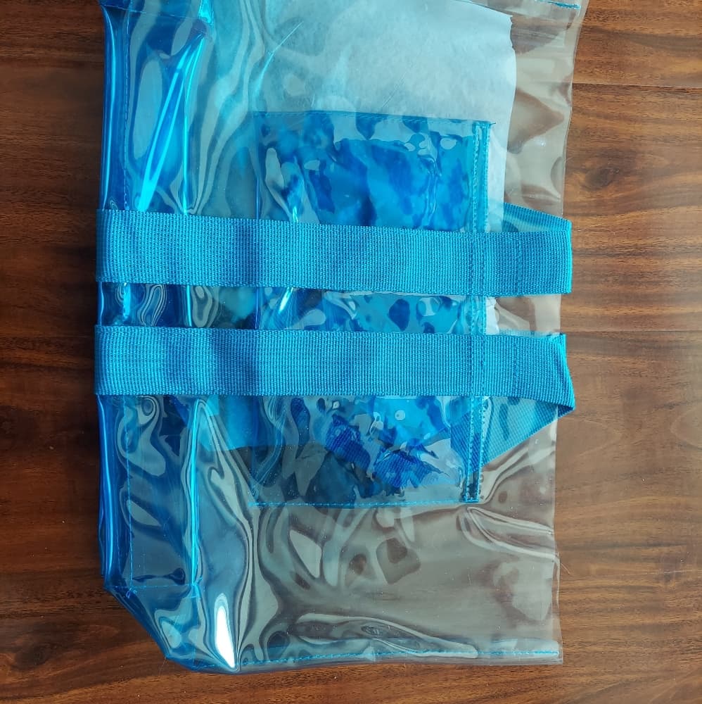 NWT clear PVC tote bags