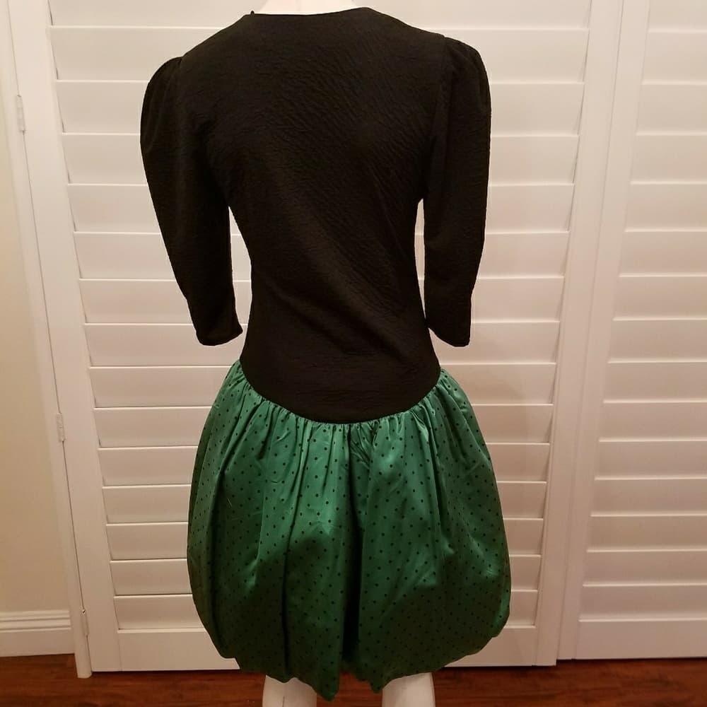 Vintage taffeta dress - Thumbnail 2