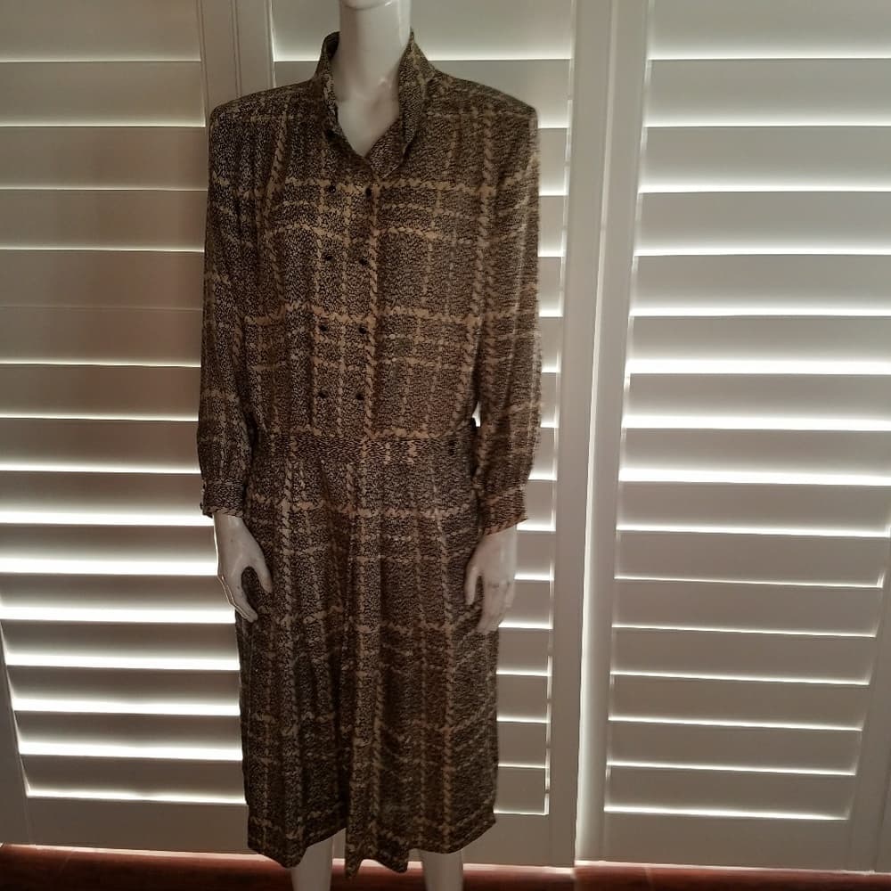 Vintage Jerri Sherman silk skirt set - Thumbnail 6
