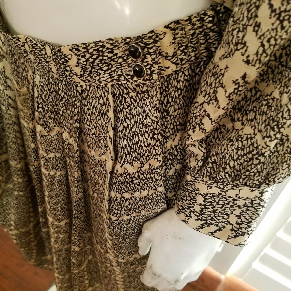 Vintage Jerri Sherman silk skirt set - Thumbnail 3