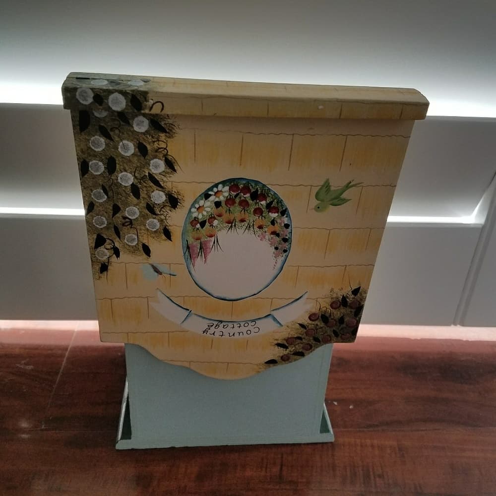 Whimsical Wooden Storage Box - Thumbnail 4