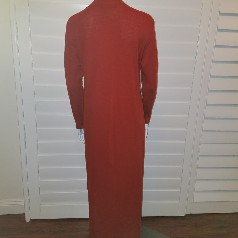 Vintage spicy pumpkin maxi knit dress - Thumbnail 2