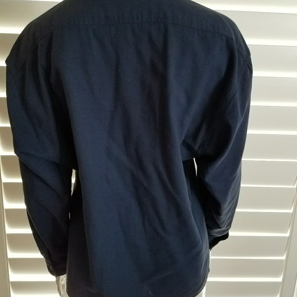 Vintage Navy Blue Ann Taylor Blouse - Thumbnail 4