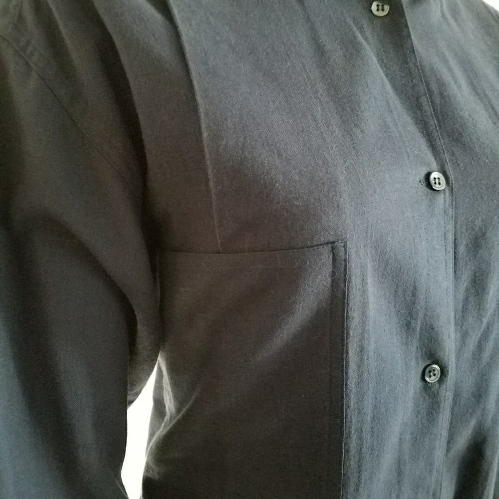 Vintage Navy Blue Ann Taylor Blouse - Thumbnail 6