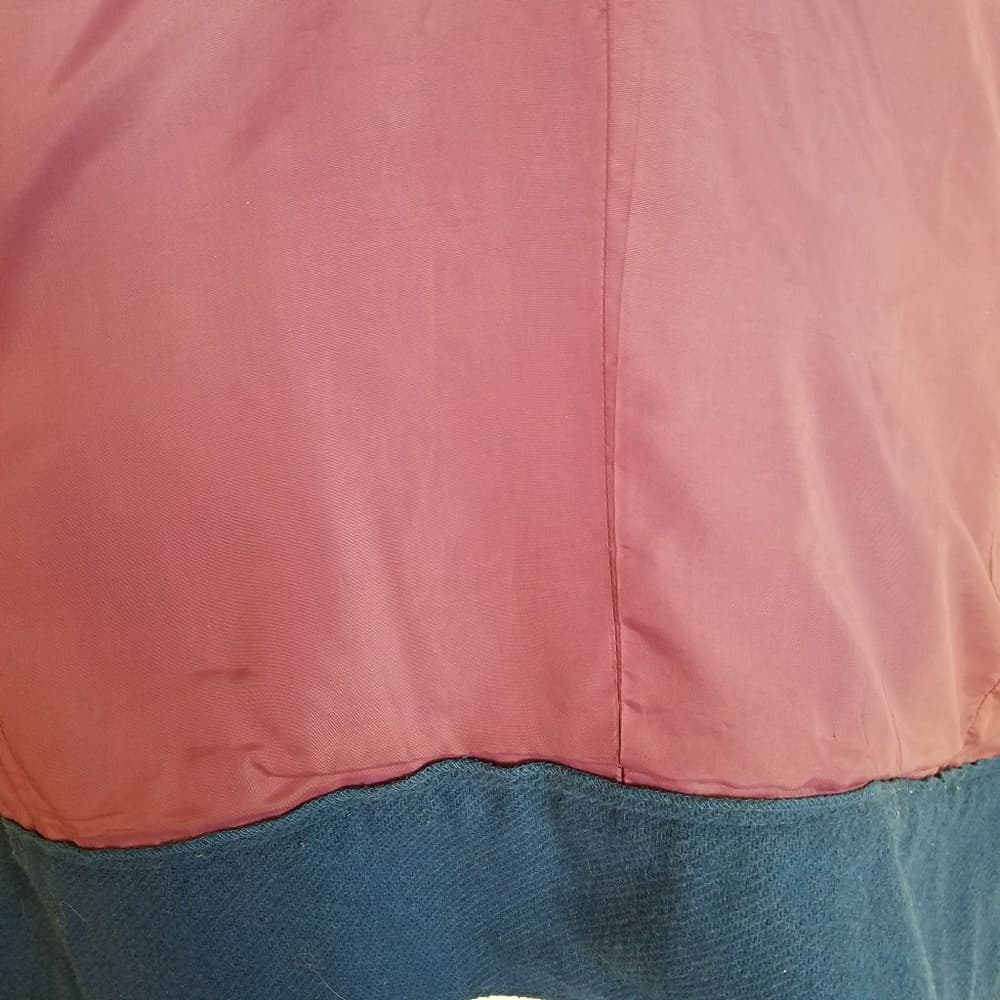 Vintage 100% wool suit in royal blue - Thumbnail 5