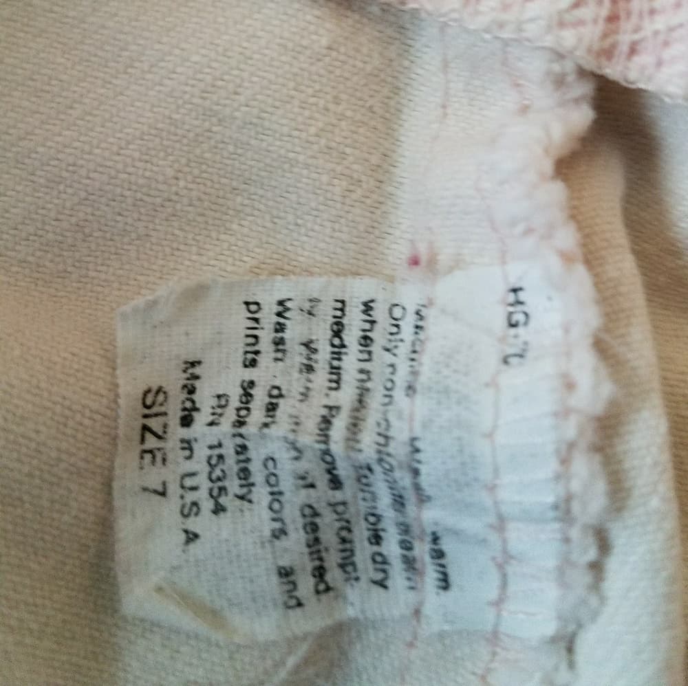 Vintage light pink denim skirt - Thumbnail 3