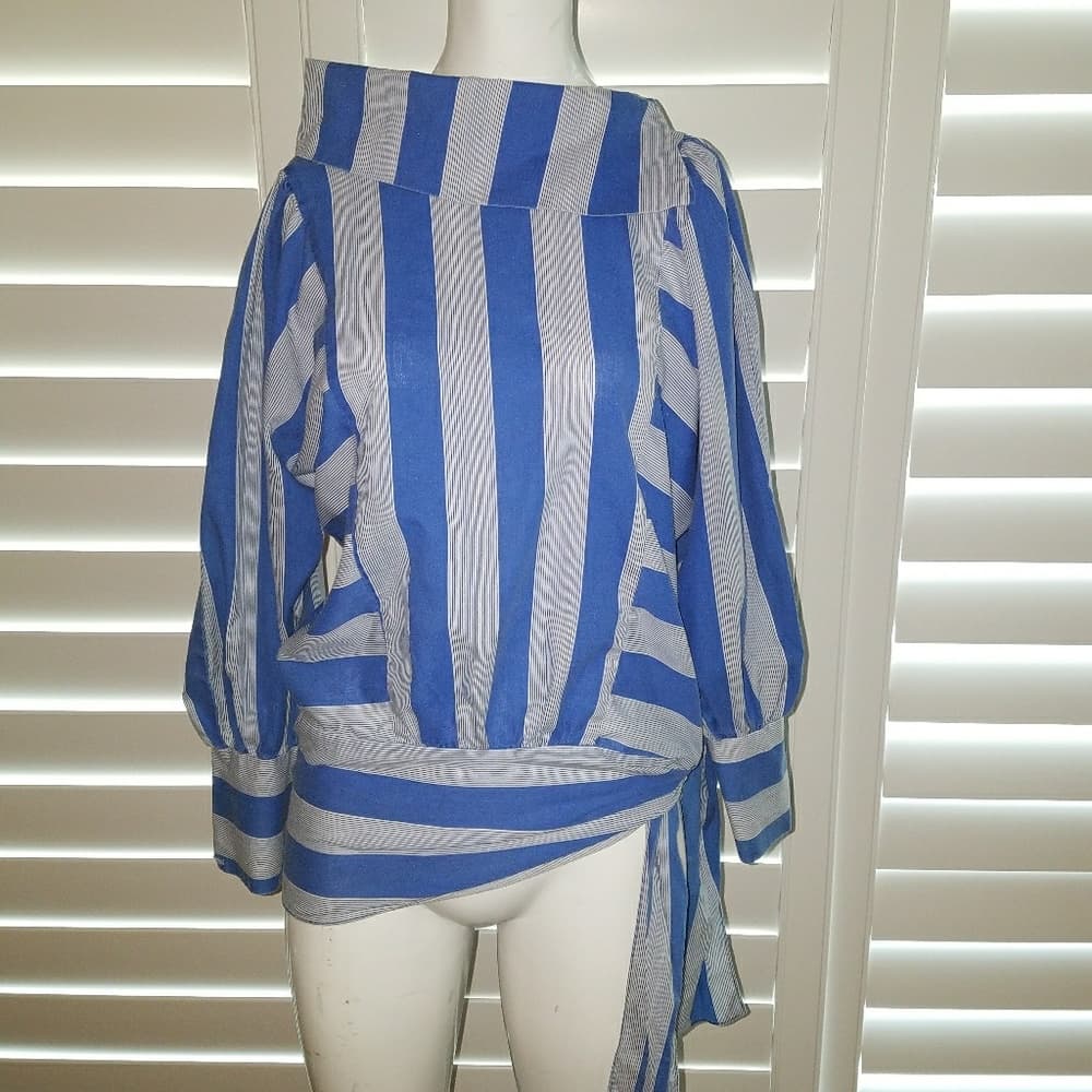 Vintage asymmetrical blouse