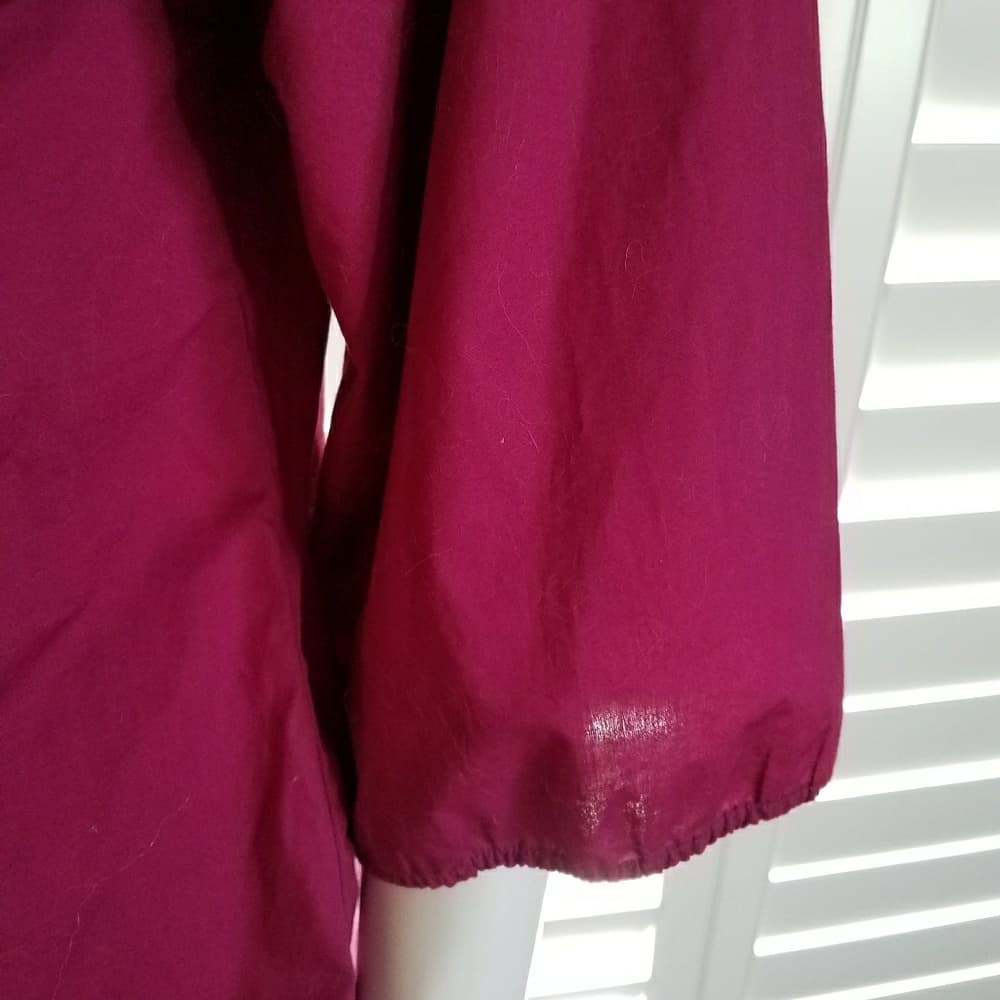 Fuchsia wrap around shirt - Thumbnail 3