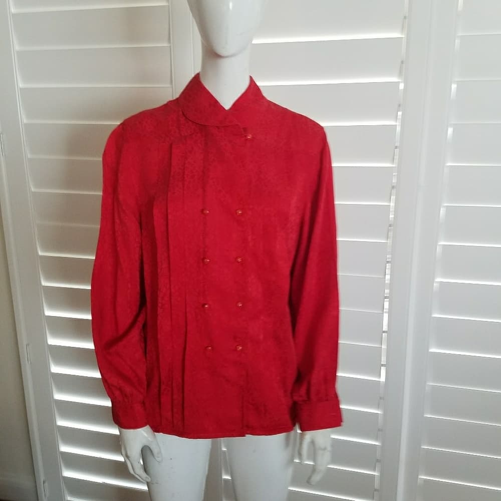 100% silk blouse