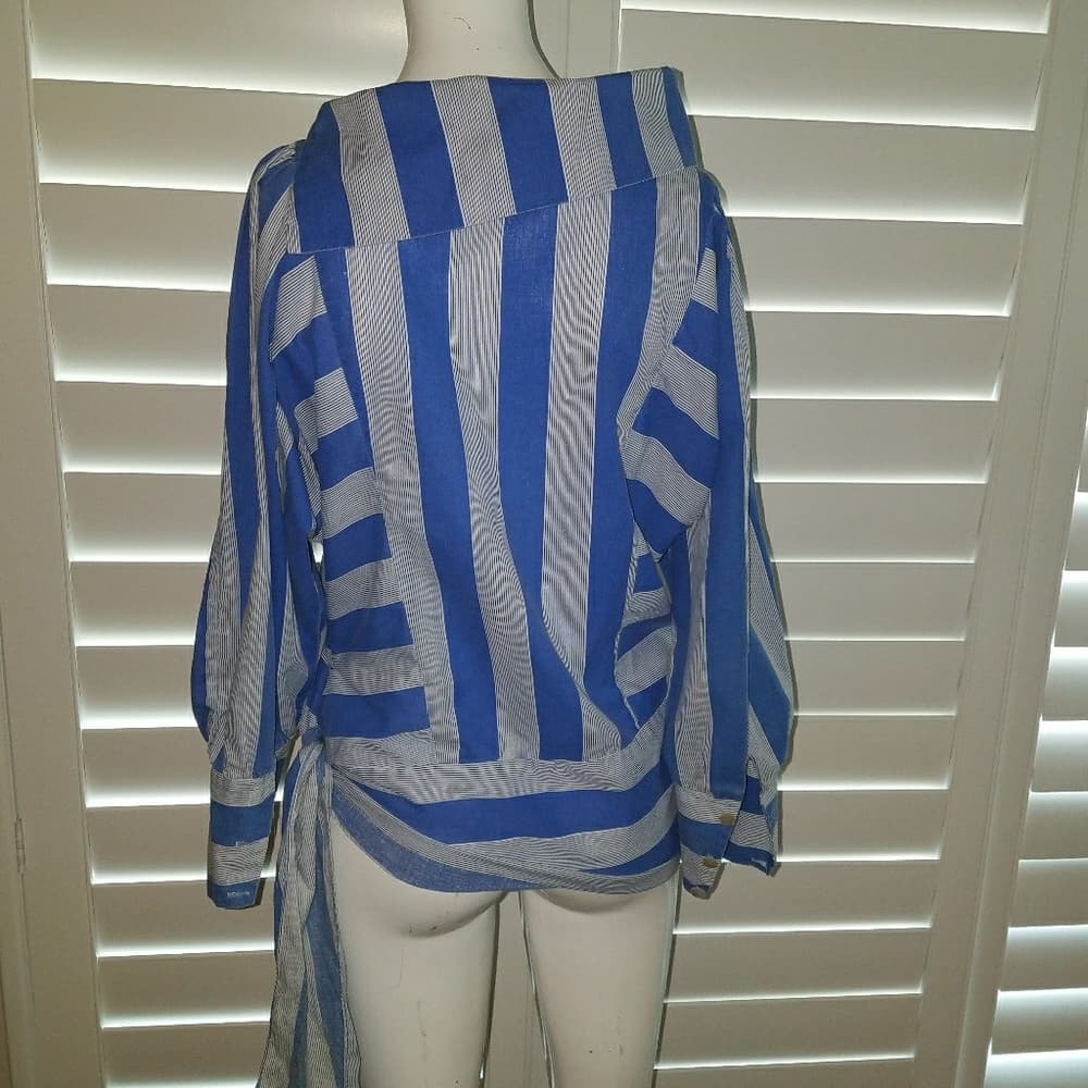 Vintage asymmetrical blouse - Thumbnail 2
