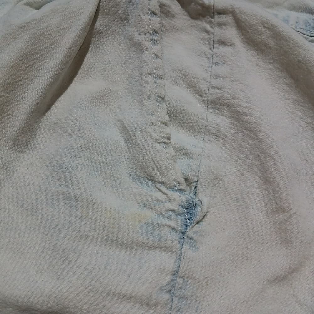 White acid wash long shorts - Thumbnail 4