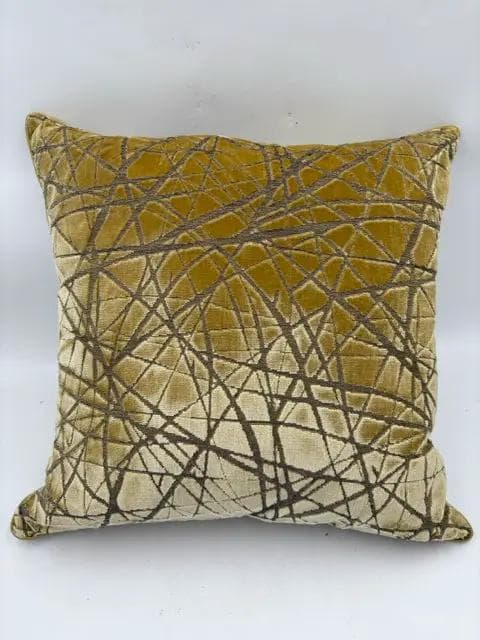 Ryan Studio Gold Cut Velvet Pillow